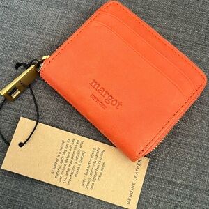 NWT MARGOT LEATHER SMALL ZIP AROUND WALLET